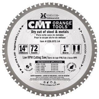 CMT 226.072.14 Industrial Dry Cut Steel Saw Blade, 14 Inch x 72 Teeth, 5 FWF with 5/8 Inch Bore   Miter Saw Blades  