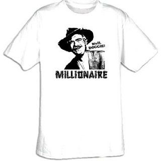 The Beverly Hillbillies MILLIONAIRE Well Doggie Adult White T shirt Clothing