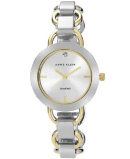 Anne Klein Watch, Womens Three Tone X Shaped Bangle Bracelet 22mm 10 9479MPTR   Watches   Jewelry & Watches