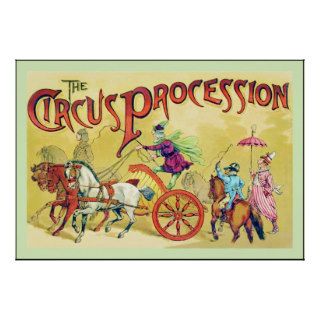 The Circus Procession ~ Vintage Circus Print