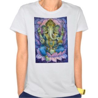 Lotus Ganesha T Shirt