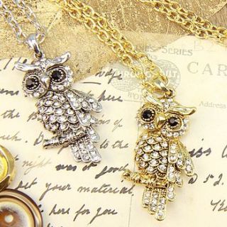 owl necklace by lisa angel