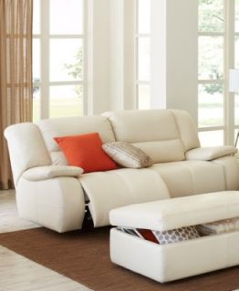 Zach Leather Power Reclining Sectional Living Room Furniture Collection   Furniture