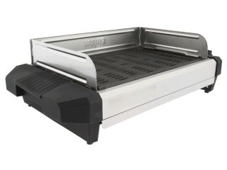 Waring Pro CIG100 Cast Iron Grill Black & Brushed Stainless Steel