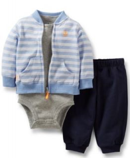 Carters Baby Boys 3 Piece Cardigan, Bodysuit & Pants Set   Kids