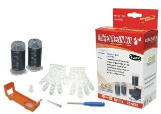 Cartridge refill kit for Canon CLI 221/521 Black ink cartridges