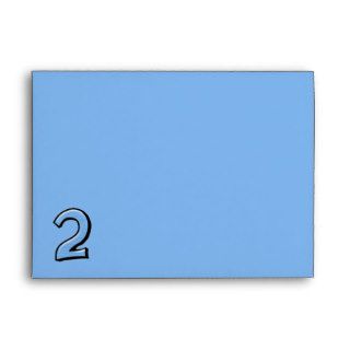 Silly Numbers 2 blue Envelope