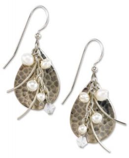 Silver Forest Earrings, Gold Tone Layered Disc Drop Earrings   Fashion Jewelry   Jewelry & Watches