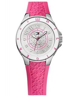 Tommy Hilfiger Watch, Womens Pink Silicone Strap 34mm 1781272   Watches   Jewelry & Watches