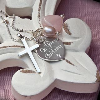 personalised silver spirit necklace by hurleyburley junior
