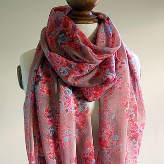 vintage pink rose scarf by highland angel