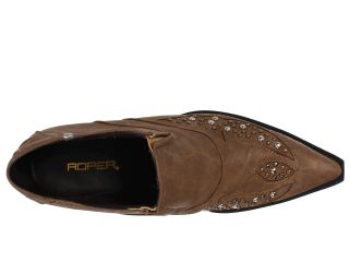 Roper Vintage Studded Shoe Boot Tan