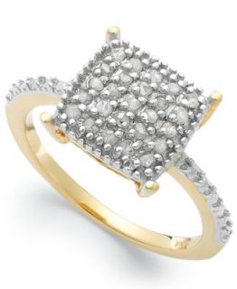 YellOra Diamond Ring, YellOra Diamond Rectangle Ring (1/3 ct. t.w.)   Rings   Jewelry & Watches
