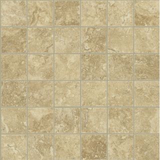 Shaw Floors Piazza 13 x 13 Mosaic Tile Accent in Cream