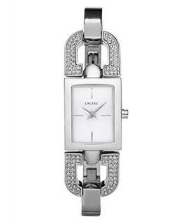 DKNY Watch, Womens Stainless Steel Crystal Bangle Bracelet NY8129   Watches   Jewelry & Watches