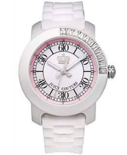 Juicy Couture Watch, Womens BFF White Silicone Strap 1900751   Watches   Jewelry & Watches