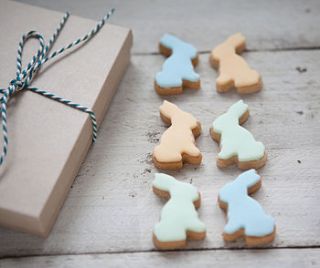 mini easter bunnies biscuit gift box by honeywell bakes