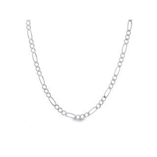 Men's Titanium Figaro Chain Necklace   24" necks Jewelry