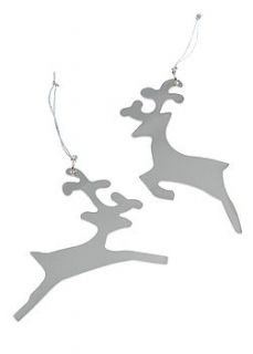 nickle reindeer christmas decorations by the contemporary home