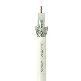 Perfect Vision RG6 Coax Cable DIRECTV Approved, Solid Copper  Single 1000 Ft, White Electronics