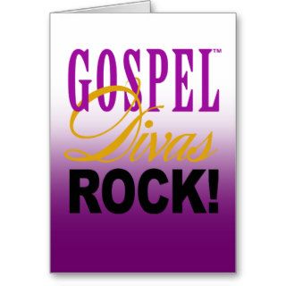 CHICAGO BLING   "Gospel Divas Rock" Greeting Cards