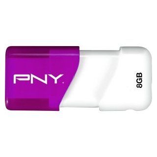 PNY Connect Attaché 8 GB USB 2.0 Flash Drive   Purple (P FD8GBATTBRL GE)   Computers & Accessories