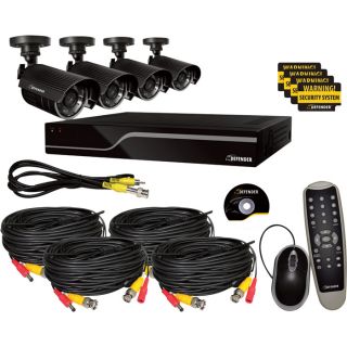 Defender DVR Surveillance System — 4-Channel DVR with 4 High-Resolution Security Cameras, Model# 21026  Security Systems   Cameras