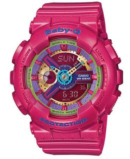 Baby G Womens Analog Digital Pink Resin Strap Watch 46x43mm BA112 4A   Watches   Jewelry & Watches