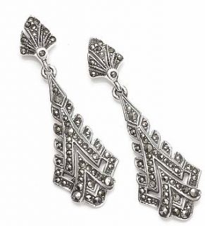 sterling silver and marcasite earrings by heirlooms ever after