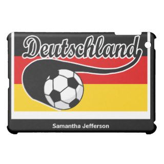 Germany Deutschland Soccer Ball w/ Flag iPad Case