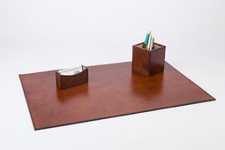 leather desk set large by life of riley