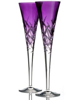 Vera Wang Wedgwood Set of 2 Duchesse Encore Lavender Toasting Flutes   Collections   For The Home