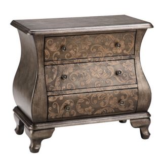 Scroll 3 Drawer Chest