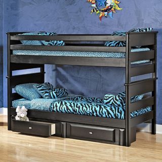 Woodbridge Home Designs Dreamland Bunk Bed with Built In Ladder and