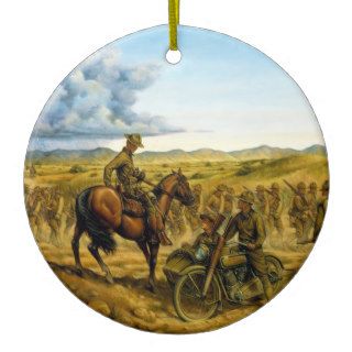 On the Border by Donna Neary Christmas Tree Ornament