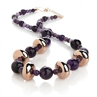 Jay King Cape Amethyst Copper 27" Beaded Necklace