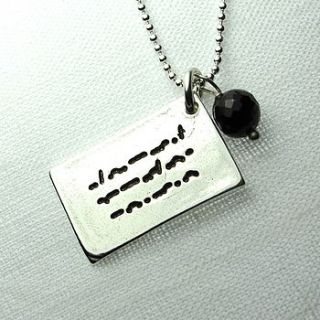 love letter in morse code charm by melinda mulcahy