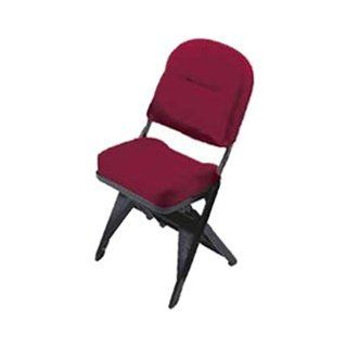 Clarin Seating 5300IBR VIP Series Upholstered Seat and Back Folding Chair with Leg Covers 