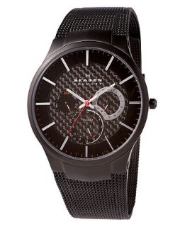 Skagen Denmark Watch, Mens Titatium Mesh Bracelet 809XLTBB   Watches   Jewelry & Watches