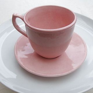 personalised pastel cup and saucer by jasmine and coco