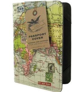 world map passport cover by thelittleboysroom