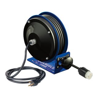 Coxreels Compact Power Cord Reel — 30-Ft., 12/3 Cord With No Accessory, Model# PC10-3012-X  Cord Reels