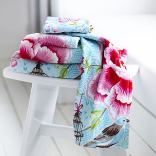 birds of paradise hand towels by pip studio by fifty one percent