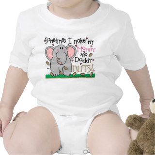 Cute Elephant and Peanuts T Shirt