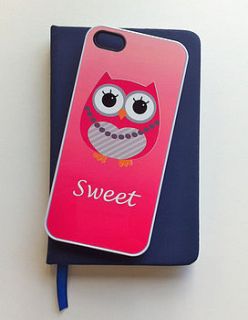 personalised owl case for iphone/ipod touch by tailored chocolates and gifts