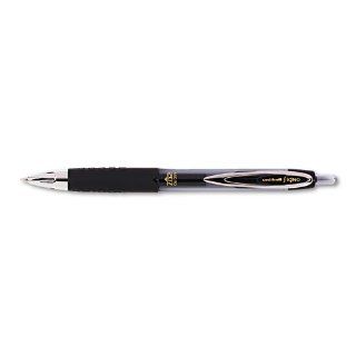 Uni Ball Signo 207 Retractable Ballpoint Pens, Micro Point 0.5 mm, Black Ink, Dozen 
