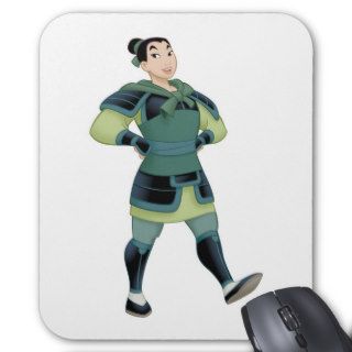 Mulan in Warrior Outfit Disney Mousepad