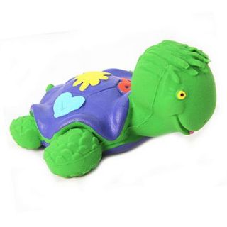 ted the turtle teething and bath toy by mushroom & co