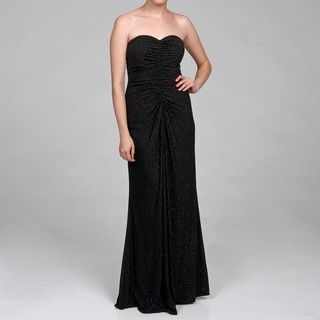 JS Boutique Women's Strapless Glitter Jersey Long Dress JS Boutique Evening & Formal Dresses