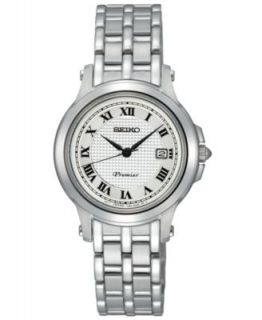 Seiko Watch, Womens Premier Stainless Steel Bracelet 22mm SXGP11   Watches   Jewelry & Watches